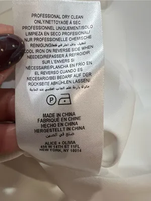 Alice + Olivia Ella Faux Leather Drop Waist Mini Dress White Size 8 NWT thumbnail 13