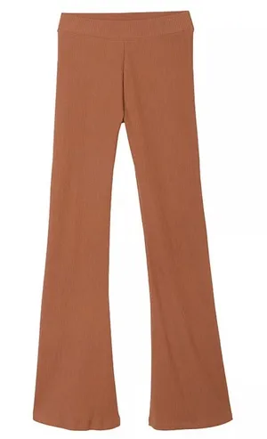 Pink Stretch Cotton Ribbed Flare Legging‎ thumbnail 1