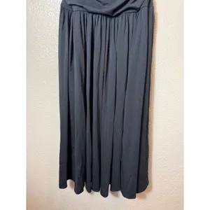 Abercrombie & Fitch Off Shoulder Ruched Maxi Dress‎ Black MP thumbnail 6