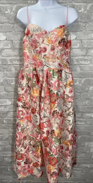 Chelsea28 Print Lace Midi Sundress thumbnail 1