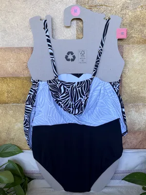 NEW Lands’ End UPF 50+ Adjustable Convertible Swim Abstract Floral Dress, Size M thumbnail 10