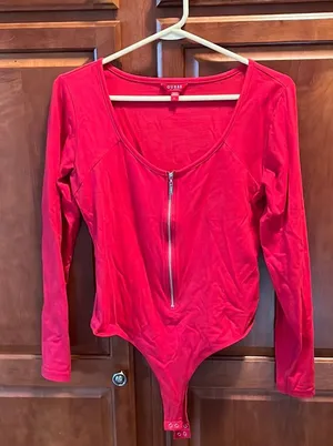 Guess Red Bodysuit thumbnail 1