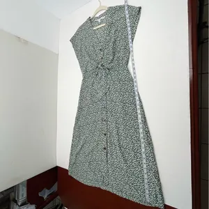 Veronica Beard Floral Giana Dress Green White Floral 100% Silk Size‎ 2 *FLAWED* thumbnail 14