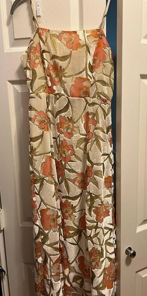 Moodie Long Velvet Flower Dress thumbnail 1