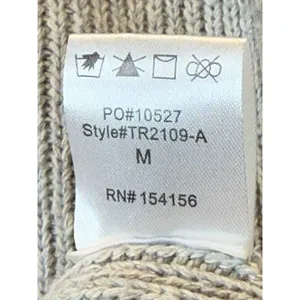 MOD REF Duster Cardigan Women M Gray Ribbed Knit Belted Sweater TR2109-A thumbnail 5