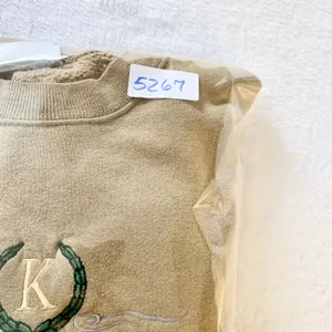 Lee Kroger Heavyweight Sweatshirt Womens Size M Tan Vintage Y2K Cotton Blend USA thumbnail 10