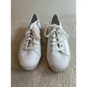 Keds Triple Kick WH57310 Leather White Platform Sneakers Shoes Lace Up thumbnail 2