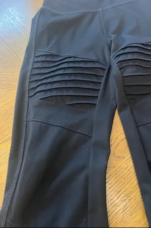American Eagle Black The Everything Legging Moto Textured Size Small Short thumbnail 7