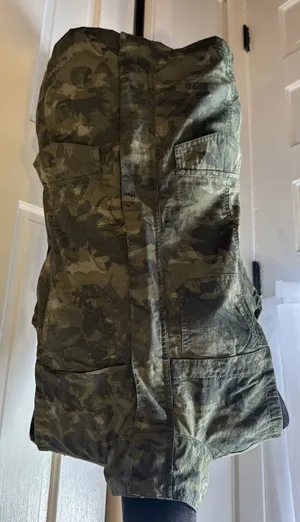 Eddie Bauer Womens Vest Small Lightweight Camo Green Camouflage Nylon Outdoor thumbnail 1