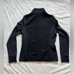Elegant Black Ribbed Women's‎ Jacket Size M thumbnail 4