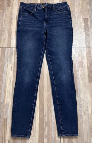 American Eagle Outfitters Dark Blue Skinny Jeans Women’s Size 6 thumbnail 1