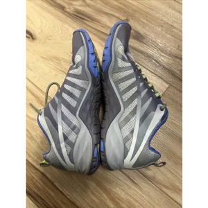 Merrel Women's 8 QFoam2 Hiking Shoes Grey Blue Green thumbnail 3