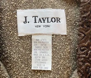 J. Taylor New York Brown Long Duster Coat Size 14 NWT Vintage Overcoat Victorian thumbnail 10