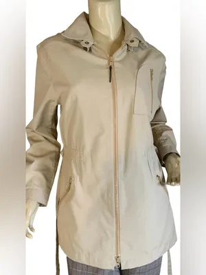 Vintage 1980'S Tan London Fog Lightweight Short Utility Trench Coat (11/12/M) thumbnail 6