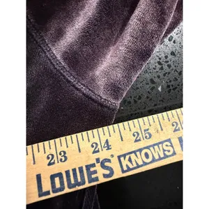 We The Free Free People Women Plum Purple Velour Oversized Scoop Back Top Small thumbnail 5