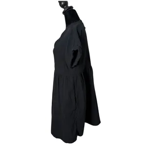 Universal Thread Cotton Gauze Babydoll Dress Womens XS Black BOHO Minimalist thumbnail 4