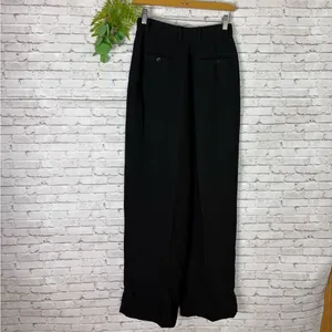 Banana Republic Black High Waist Pleated Trousers thumbnail 4