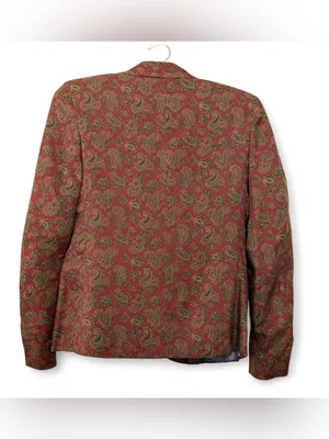 Vintage Mid 1980’s Schriver’s Corbin LTD Women’s Paisley Blazer Jacket Size S thumbnail 16