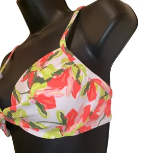 Lands End Floral Bikini Top 32B 34A Underwire Padded‎ Swim thumbnail 2