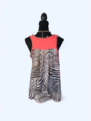 Vintage Y2K McBling Leopard Print Rhinestone Baby Phat Tank Top Size Small 🩷 thumbnail 5