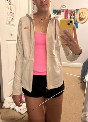 Cream Zip-up Jacket thumbnail 1