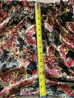 Free people goddess lounge pants size s satin x-wide leg floral paisley print thumbnail 8