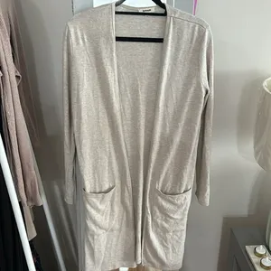 Garage Beige Cream Oversized Open Front Pockets Long Cardigan size Small thumbnail 3
