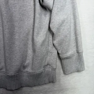 aerie L Down To Earth Quarter Zip Sweatshirt Overisized Gray Relaxed Fit Cozy thumbnail 4