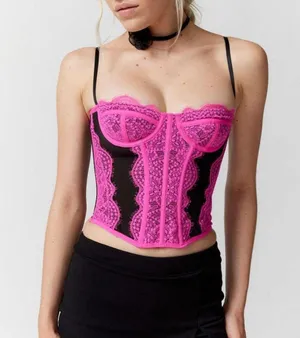 Urban Outfitters Out From Under Modern Love Corset Top UA thumbnail 1