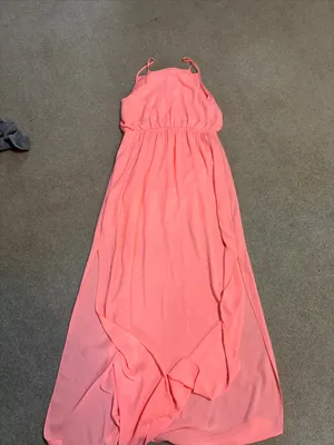 Rue21 Coral Maxi Dress with Spaghetti Straps thumbnail 3