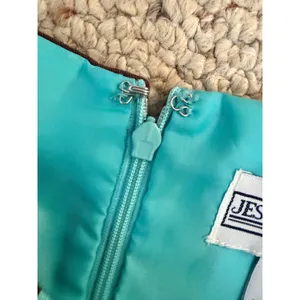 Y2K 2000s Turquoise Brown Swirl A-Line Dress Jessica Howard NWT 10 thumbnail 10