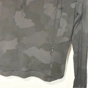 Lululemon Its Rulu Run Cropped Half-Zip Heritage 365 Camo Deep Coal Multi Size 4 thumbnail 3
