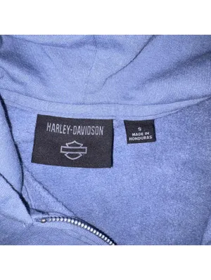 Harley-Davidson Wounded Warrior Project Woman’s Small Blue Hoodie Sweatshirt thumbnail 5