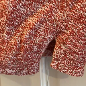 Old Navy Sweater Red Marled V-Neck Knit Pullover Casual Womens‎ Large thumbnail 3