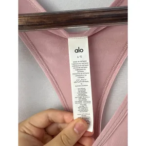 Women’s Alo Millennial Pink Racerback All Day Tank Size L thumbnail 5