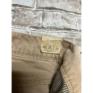 Madewell Corduroy Rail Straight Size 24/34 Tan Brown Cotton‎ Low Rise NWT thumbnail 3