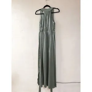 Baltic Born Roma Satin Maxi Dress in Eucalpytus Green Medium thumbnail 3