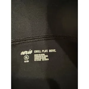 Aerie Leggings Womens XL Black Chill. Play. Move. Gym Yoga High Waist Pull On thumbnail 4