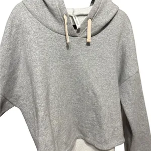 Fabletics Light Gray Women's Hoodie Hi‎ Low Hem Sz M thumbnail 4