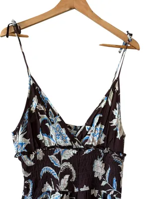 PATRONS OF PEACE Arcadia Floral Jumpsuit Brown Size M NEW thumbnail 4