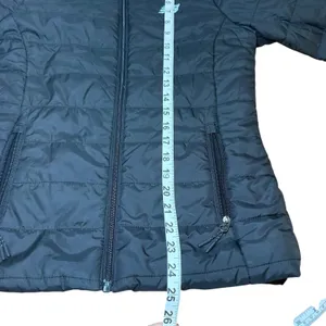 New Balance Women's Puffer Jacket‎ Black Full Zip Stand Collar Quilted Warm thumbnail 7