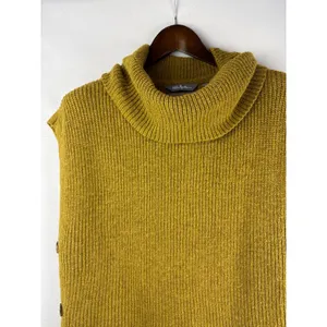 Women’s Ulla Popken Size 16/18 Dark Yellow Sleeveless Sweater thumbnail 2