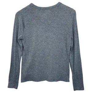 Abercrombie & Fitch The A&F Lounge Collection Gray Long Sleeve Tee Shirt Size M thumbnail 3