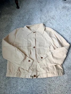 Onedreamer Cropped Utility Jacket Tan Size L thumbnail 4