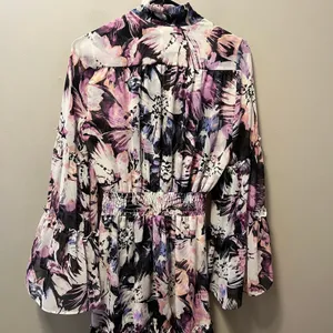 MISA Floral Boho Romantic Midi Slit Dress Flowy Garden‎ Party Whimsical Fairy SM thumbnail 6