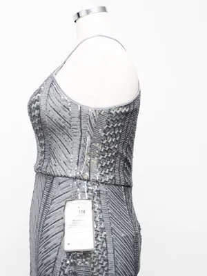 Alex & Eve by Alex Evenings - Sequin Halter Gown thumbnail 9