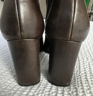 Prada Block Heel Leather Calf Boots thumbnail 2
