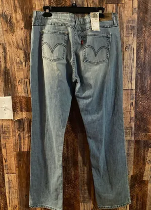 NWT Levis Strauss & co women's blue jeans size 14 thumbnail 2
