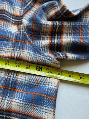 AE Sz L Oversized Striped Button-Up Flannel Shirt Chest Pocket thumbnail 8