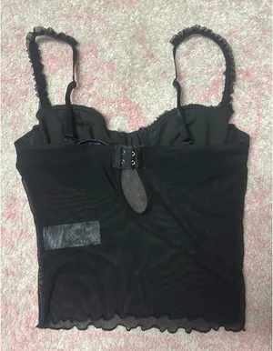 Edikted Mesh Black Top thumbnail 2